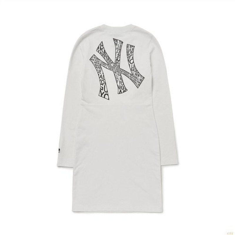 Peignoir MLB Wmillusion Baclogo Slimfit Op New York Yankees Vetement Blanche | 6134YBIQJ