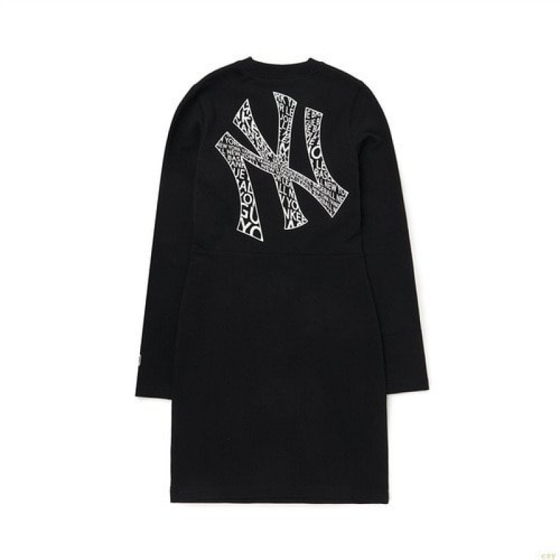 Peignoir MLB Wmillusion Baclogo Slimfit Op New York Yankees Vetement Noir | 4250WSQXZ