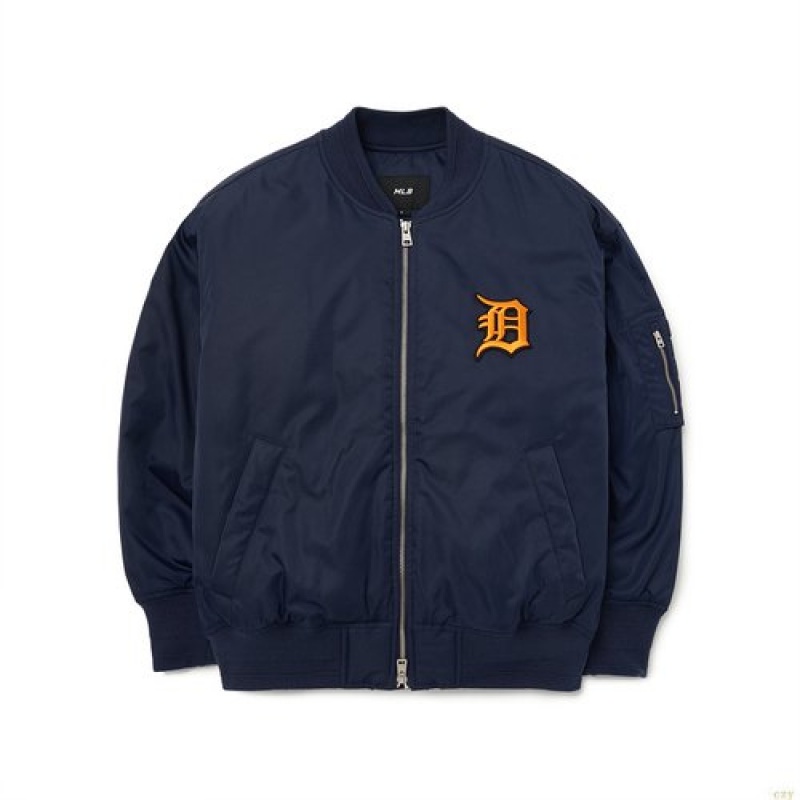 Pulls MLB Basic Mediulogo Woven Padde Baseball Detroit Tigers Vetement Bleu Foncé | 0471ETNIZ