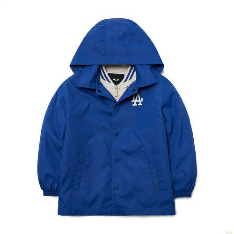 Pulls MLB Basic Megalogo Detachable Coach La Dodgers Enfant Bleu | 1273VXDLN