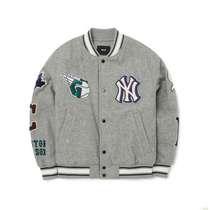 Pulls MLB Multlogo Wappen Vetement Grise | 3945QHROM