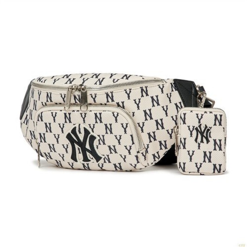 Sac De Taille MLB Classiche Monogra Hipsac New York Yankees Accessoires Blanche | 8572WGXJM