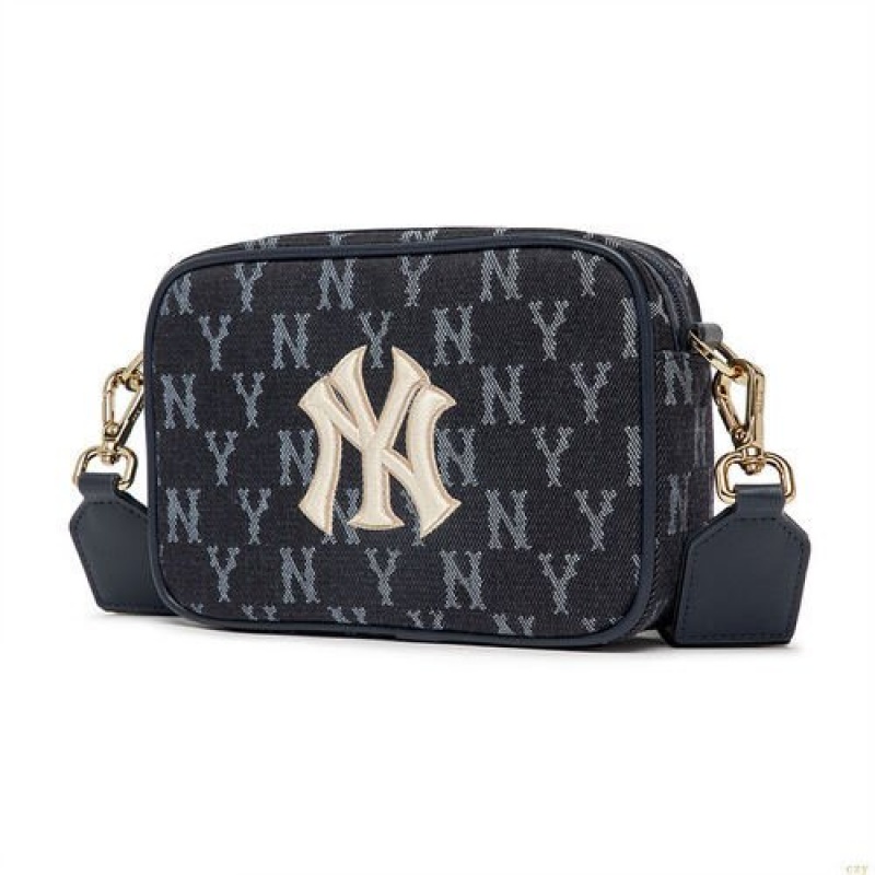 Sacs Crossbody MLB Basic Monogra Deninew York Yankees Accessoires Noir | 4960OTBZA