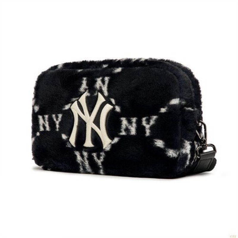 Sacs Crossbody MLB Dia Monogra Fur New York Yankees Accessoires Noir | 5642XBGQL