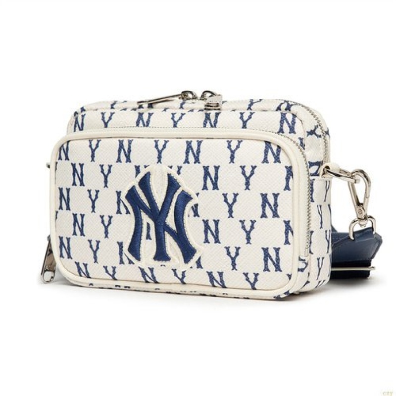 Sacs Crossbody MLB Monogra Min New York Yankees Accessoires Blanche | 0731RLJPV