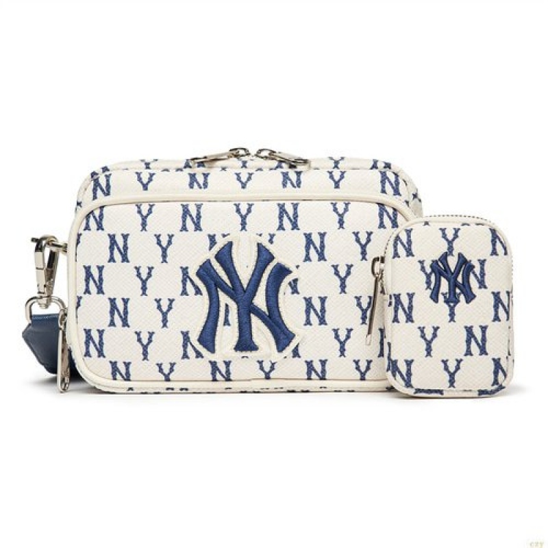 Sacs Crossbody MLB Monogra Min New York Yankees Accessoires Blanche | 0731RLJPV