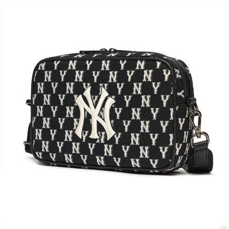 Sacs Crossbody MLB Monogra New York Yankees Accessoires Noir | 1379EBRAT