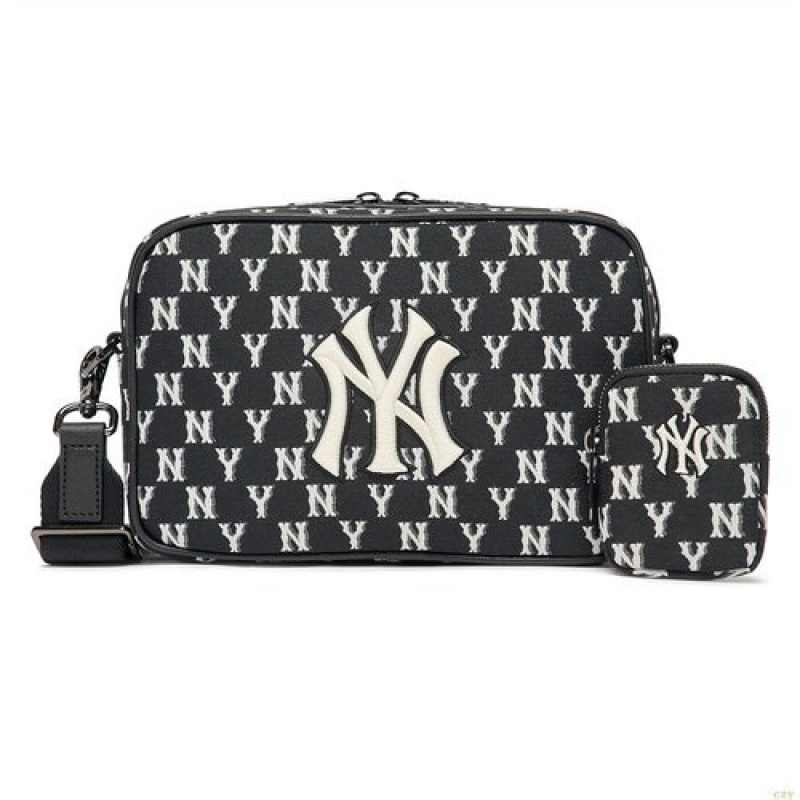 Sacs Crossbody MLB Monogra New York Yankees Accessoires Noir | 1379EBRAT