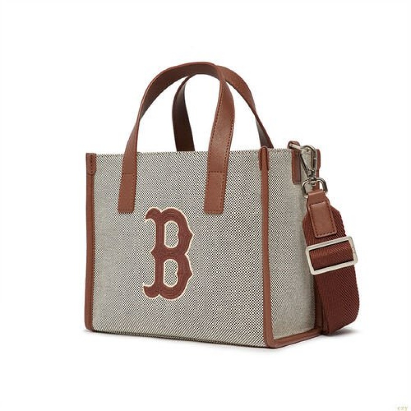 Sacs Fourre Tout MLB Basic Big Logo Tela Boston Redsox Accessoires Grise Foncé | 1367LYDKO