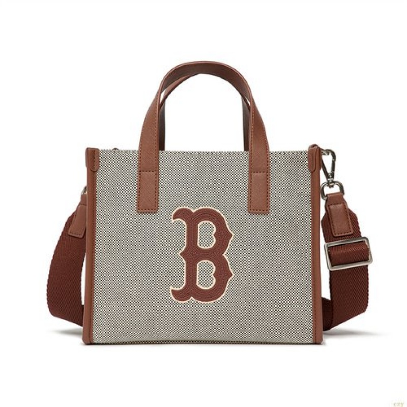 Sacs Fourre Tout MLB Basic Big Logo Tela Boston Redsox Accessoires Grise Foncé | 1367LYDKO