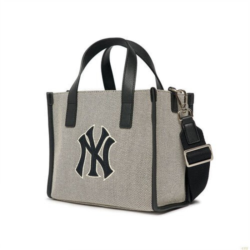 Sacs Fourre Tout MLB Basic Big Logo Tela New York Yankees Accessoires Grise | 0157VTGLR