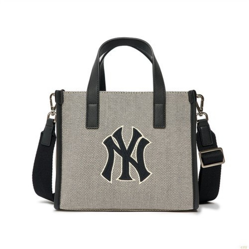 Sacs Fourre Tout MLB Basic Big Logo Tela New York Yankees Accessoires Grise | 0157VTGLR