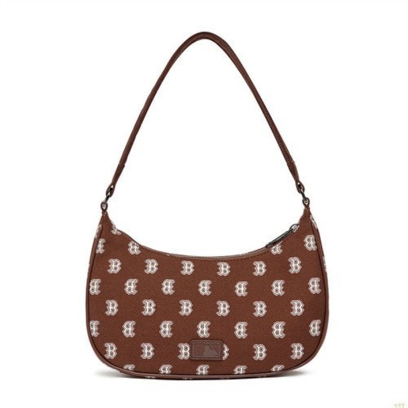 Sacs MLB Classiche Monogra Hobo Boston Redsox Accessoires Marron | 3689KTHMG