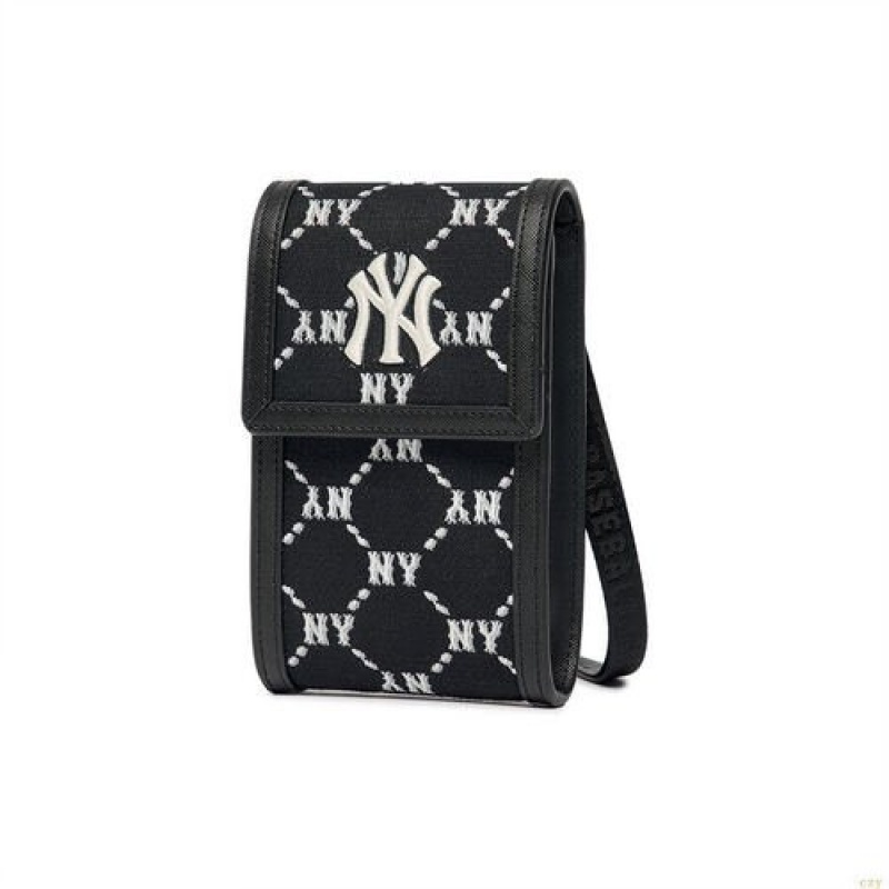 Sacs MLB Dia Monogra Jq Phone Pouch New York Yankees Accessoires Noir | 3967WZEJU