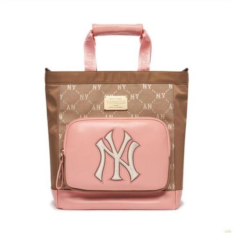 Sacs MLB Dia Monogra Sub New York Yankees Accessoires Marron Foncé | 4839XKQNE