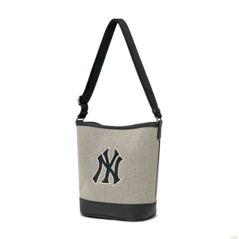 Sacs Seau MLB Basic Big Logo Canvabucket New York Yankees Accessoires Grise | 1682AWSEQ