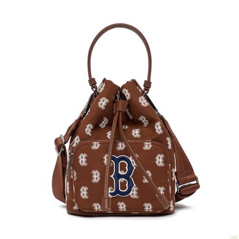 Sacs Seau MLB Monogra Boston Redsox Accessoires Marron Foncé | 0286DVGLQ