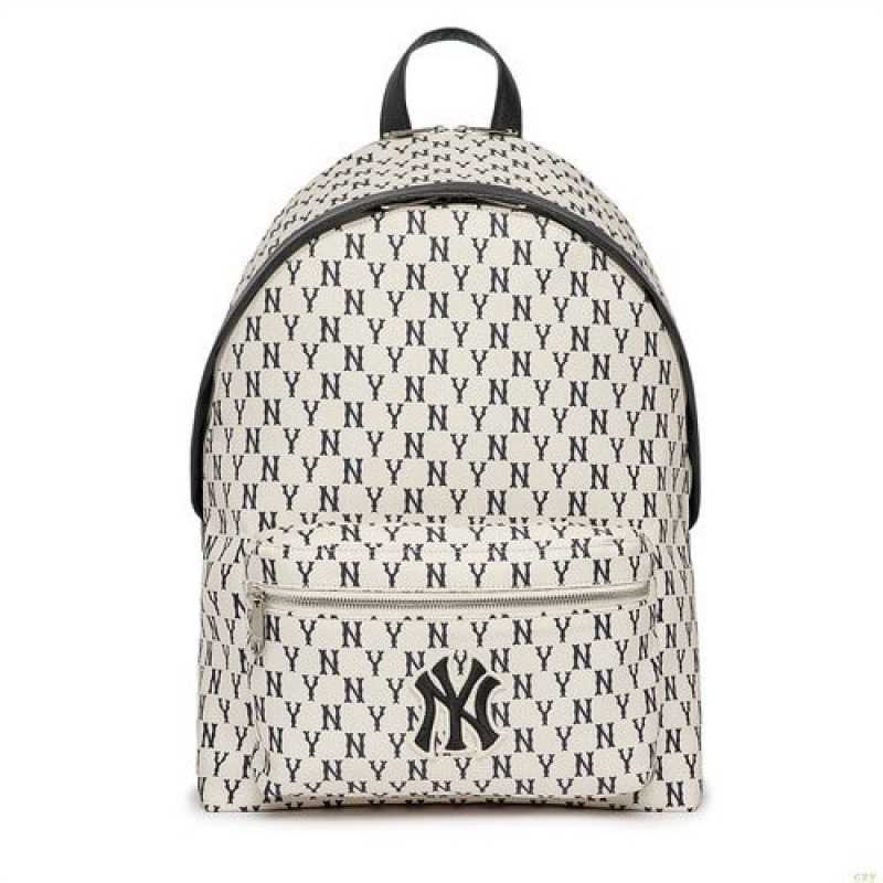 Sacs À Dos MLB Classiche Monogra New York Yankees Accessoires Blanche | 5834ITSEU