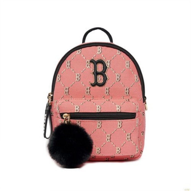 Sacs À Dos MLB Dia Monogra Jq Min Boston Redsox Accessoires Rose | 6598SMJTR