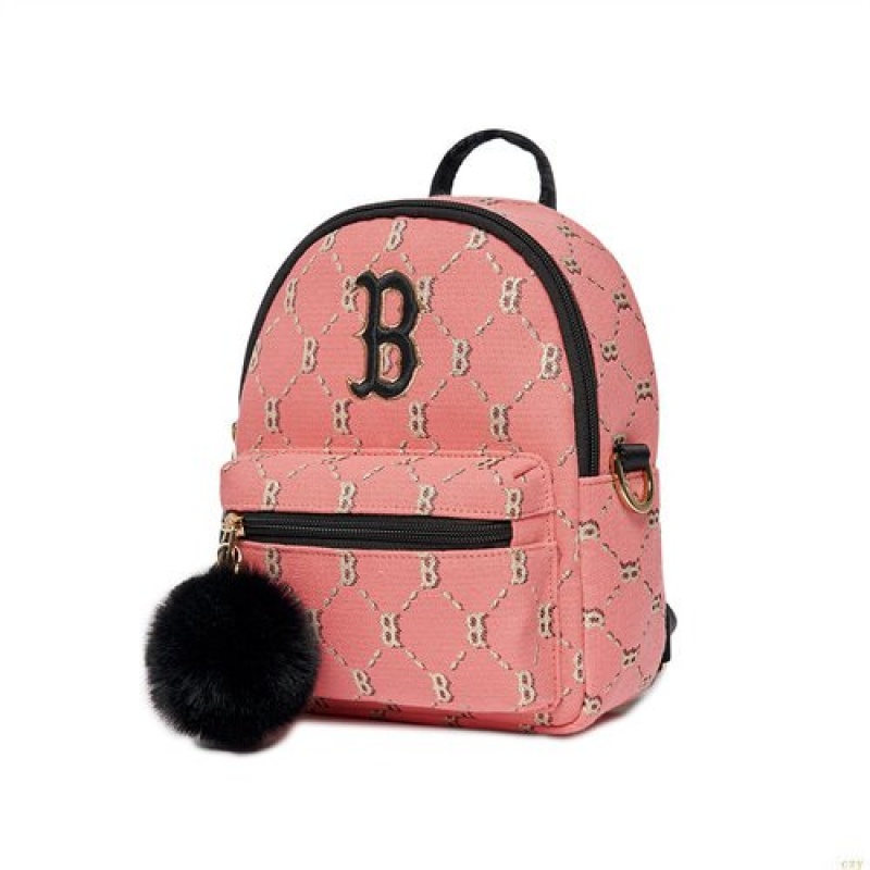 Sacs À Dos MLB Dia Monogra Jq Min Boston Redsox Accessoires Rose | 6598SMJTR