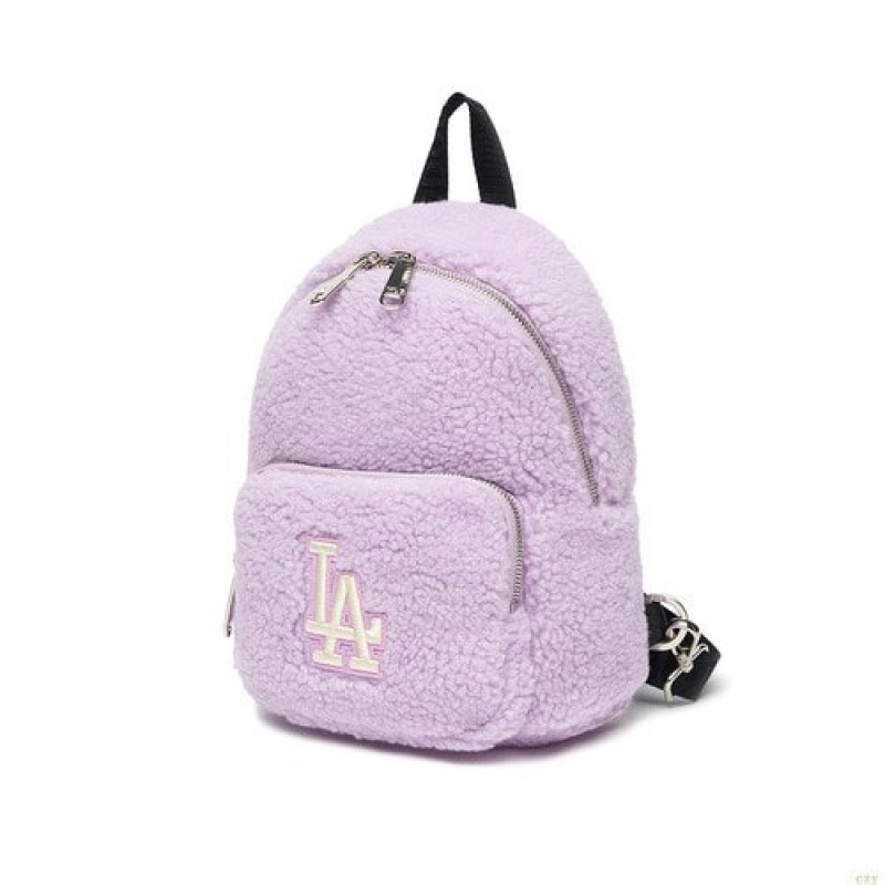 Sacs À Dos MLB Fleece Min La Dodgers Accessoires Violette | 9517VTJZU