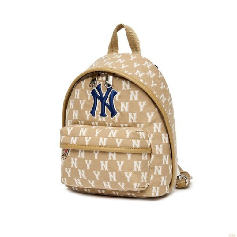 Sacs À Dos MLB Monogra Min New York Yankees Accessoires Kaki | 4503PLSXW