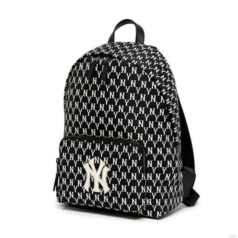 Sacs À Dos MLB Monogra New York Yankees Accessoires Noir | 8490KCNVQ