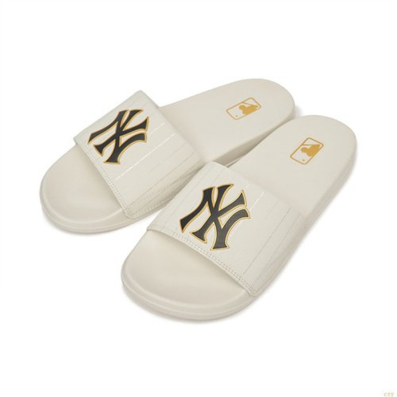 Sandale MLB Nemoun New York Yankees Chaussure Blanche | 7360FPMAS