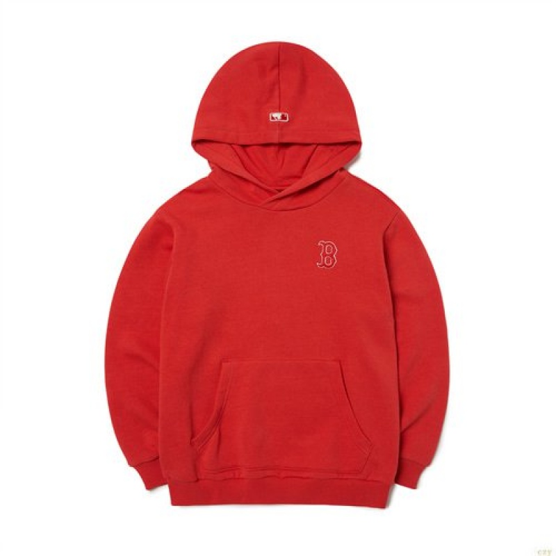 Sweat a Capuche MLB Bacbig Logo Fleece-line Boston Redsox Enfant Rouge | 0967IPYQA