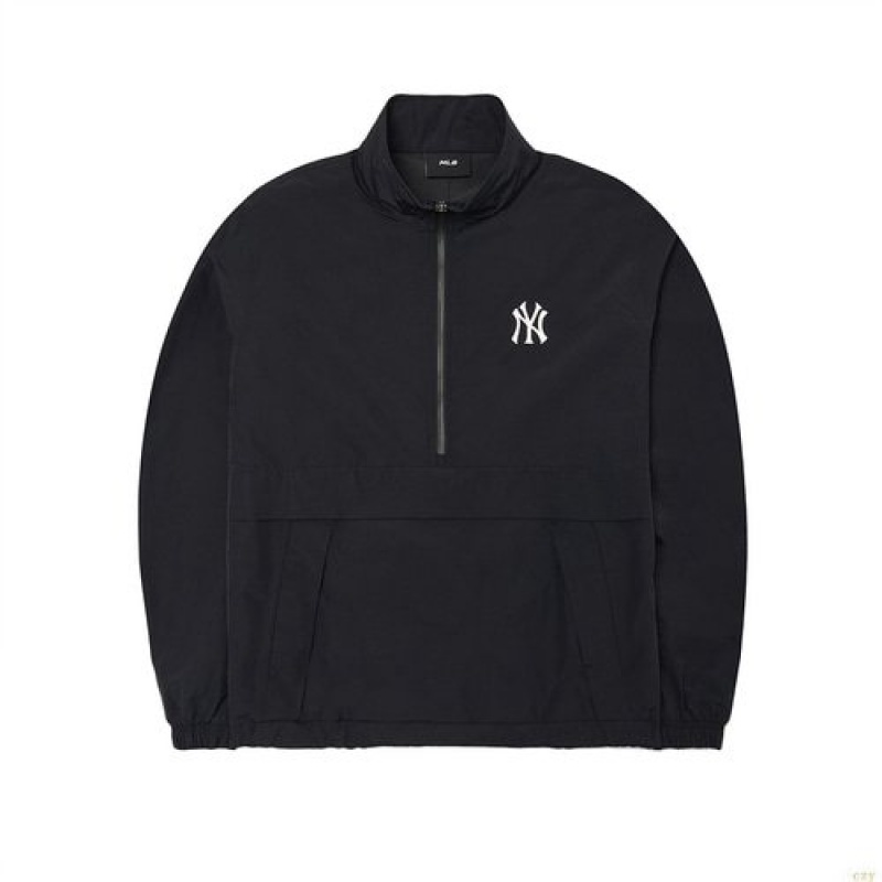 Sweat a Capuche MLB Basic Baclogo Anora New York Yankees Vetement Noir | 6158OEYXS