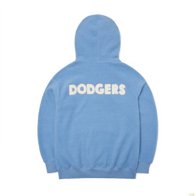 Sweat a Capuche MLB Basic Baclogo Fleece La Dodgers Vetement Bleu | 5846TYDOS