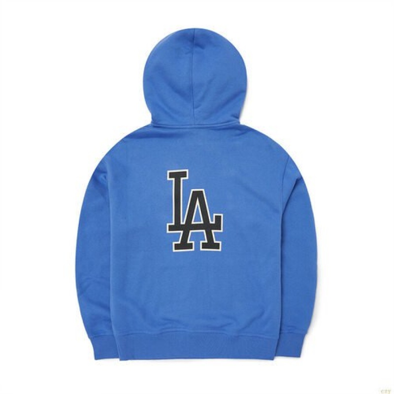 Sweat a Capuche MLB Basic Big Logo Brushemega Overfit La Dodgers Vetement Bleu | 7835UYFIG