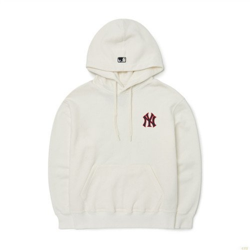 Sweat a Capuche MLB Basic Big Logo Brushemega Overfit New York Yankees Vetement Blanche | 4209EPXQF