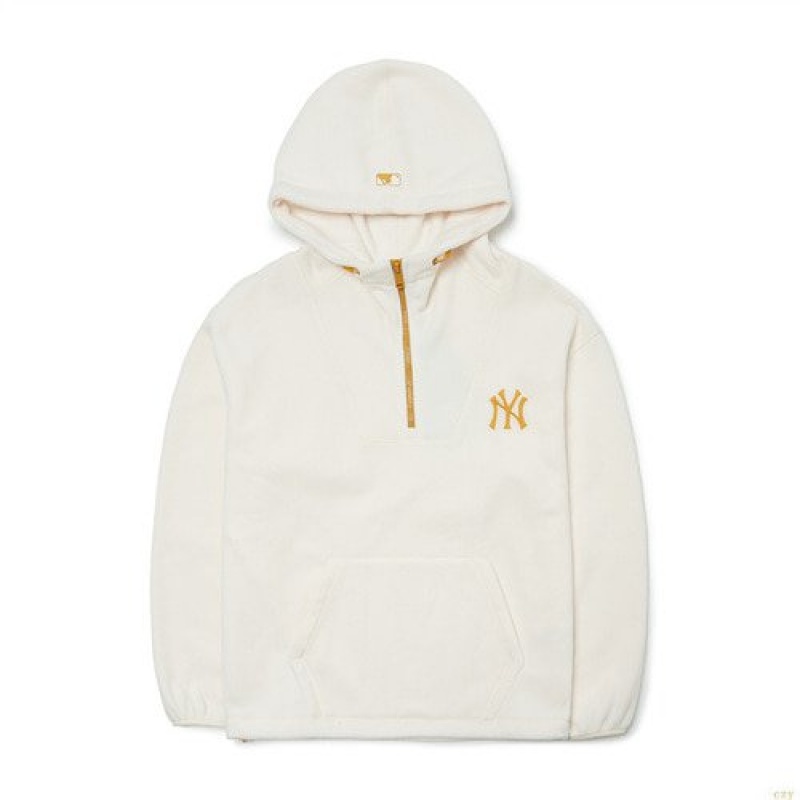 Sweat a Capuche MLB Basic Big Logo Fleece Overfit New York Yankees Vetement Blanche | 1285BHDLO