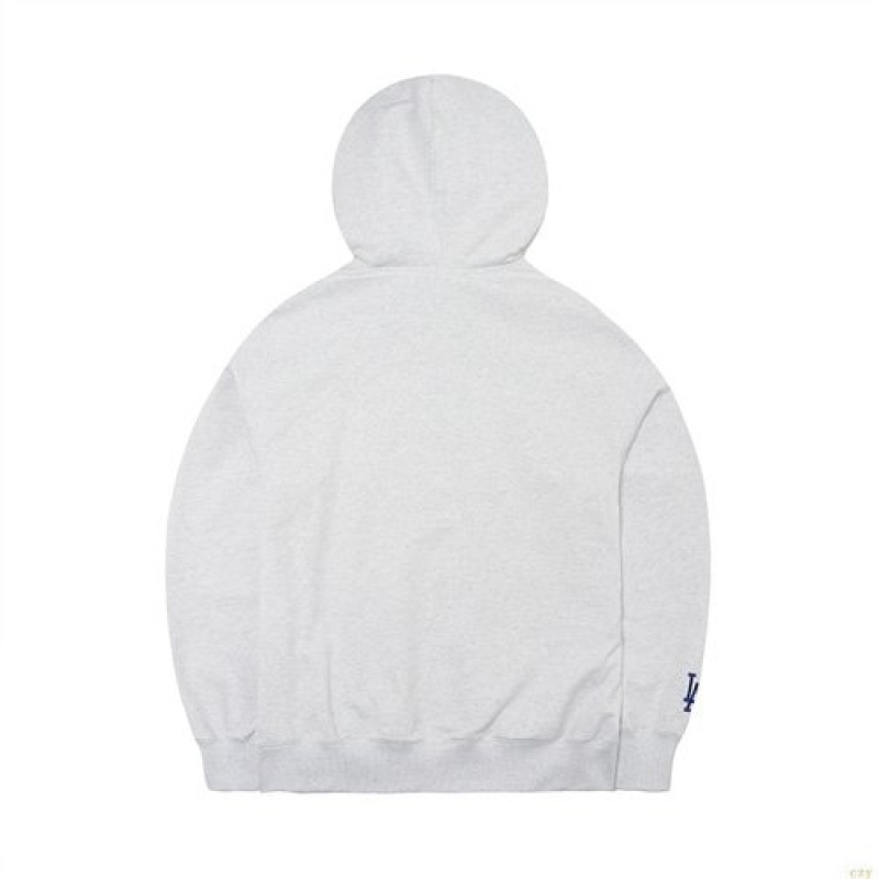 Sweat a Capuche MLB Basic Center Logo Mega Overfit La Dodgers Vetement Blanche | 0267UNLCG