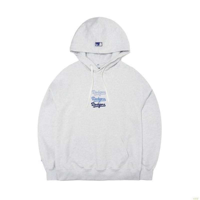 Sweat a Capuche MLB Basic Center Logo Mega Overfit La Dodgers Vetement Blanche | 0267UNLCG