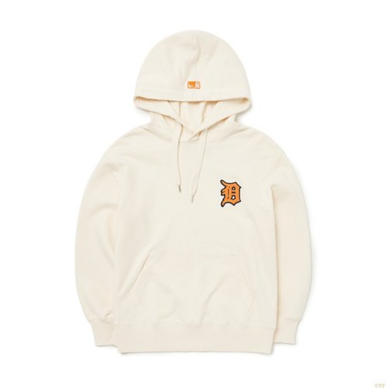 Sweat a Capuche MLB Basic Mediulogo Overfit Detroit Tigers Vetement Blanche | 7164WTVZD