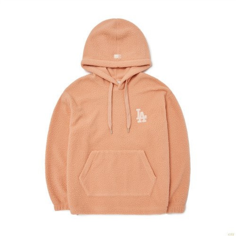 Sweat a Capuche MLB Basic Small Logo Fleece Overfit La Dodgers Vetement Orange | 8079LRTGD