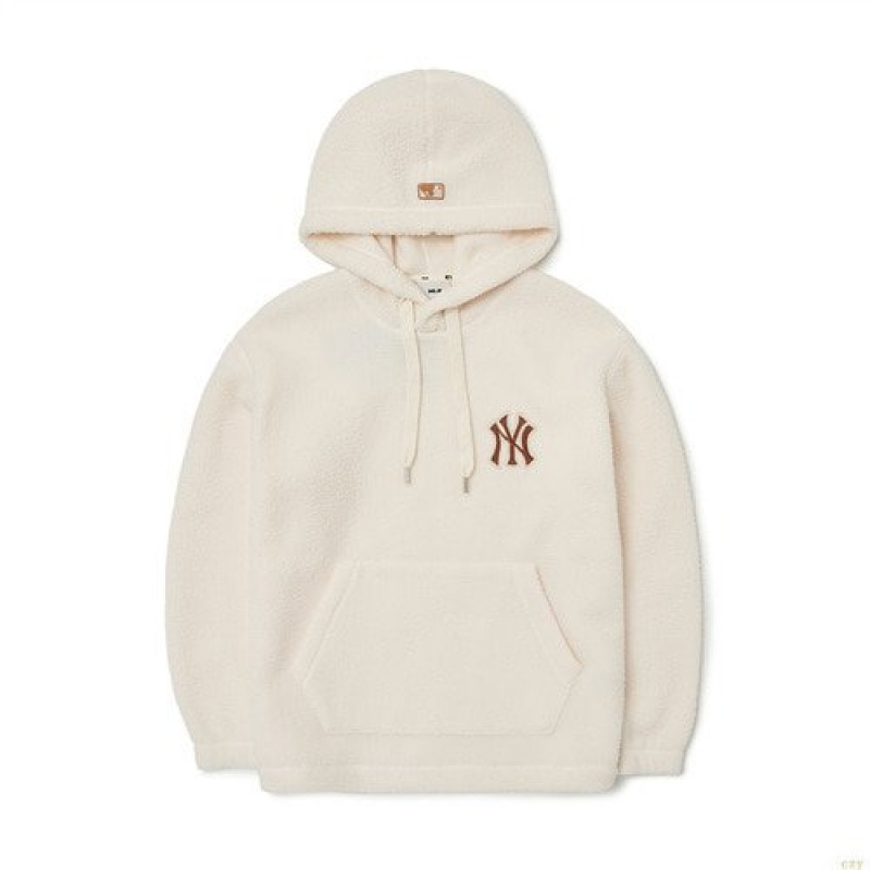 Sweat a Capuche MLB Basic Small Logo Fleece Overfit New York Yankees Vetement Blanche | 9418IMZPD