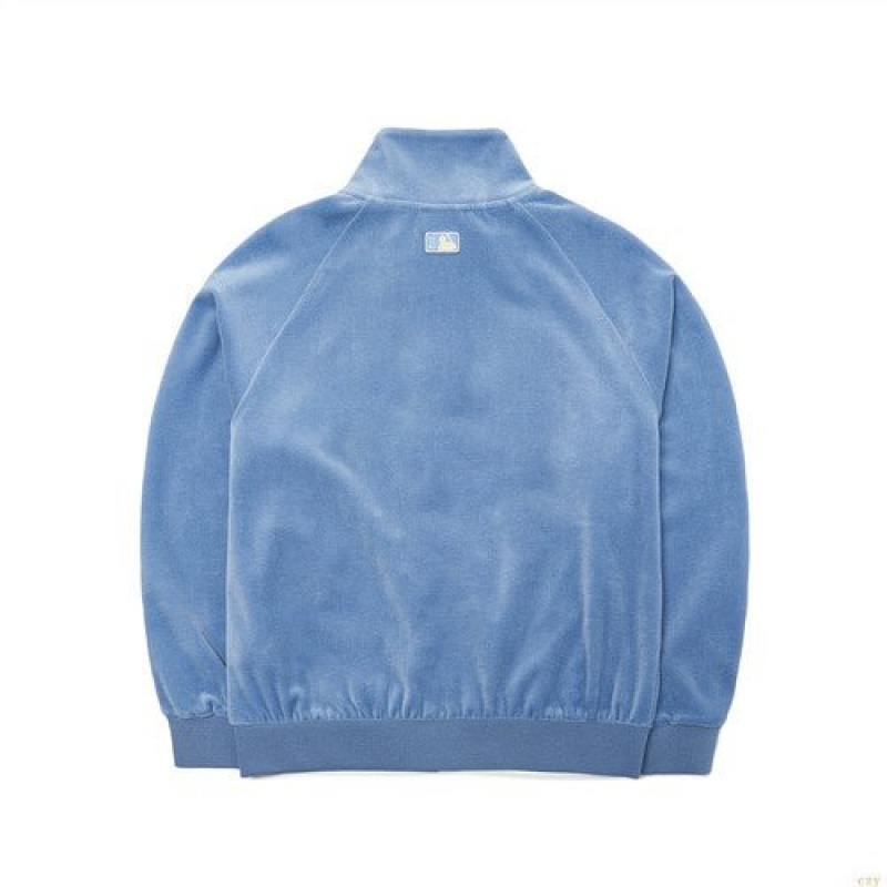 Sweat a Capuche MLB Basic Small Logo Velvet Standneczip-up La Dodgers Vetement Bleu | 6834YCGQA