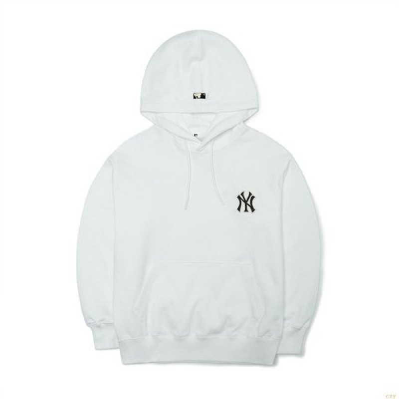 Sweat a Capuche MLB Checkerboarbig Logo Overfit New York Yankees Vetement Blanche | 0729QNJWL