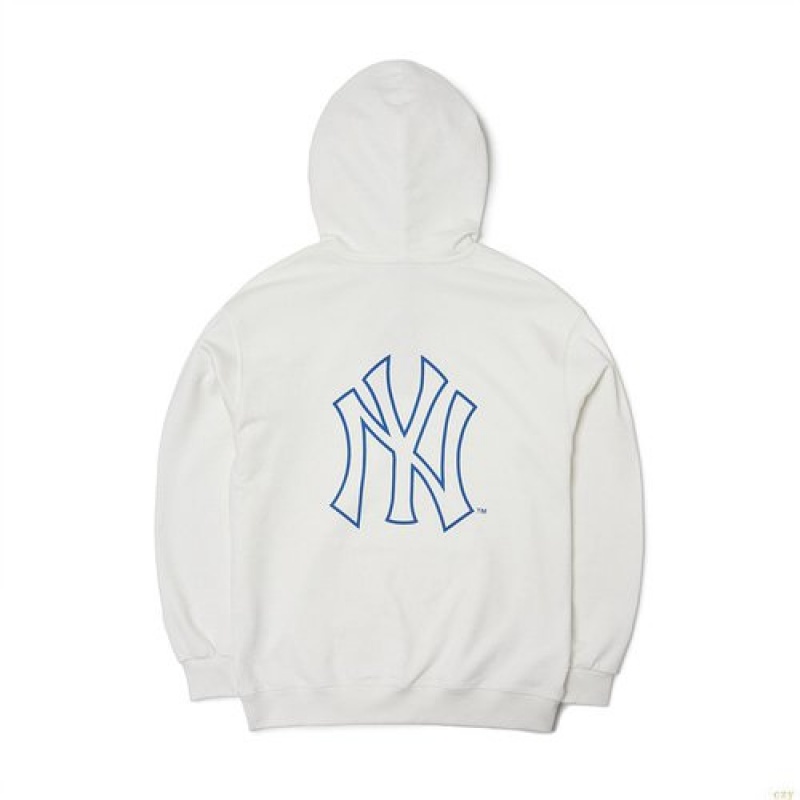 Sweat a Capuche MLB Disney Donalducbig Logo Overfit New York Yankees Vetement Blanche | 9407IWYMA