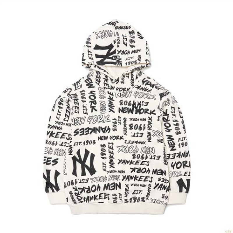 Sweat a Capuche MLB Graffit New York Yankees Enfant Blanche | 2983AXWJT