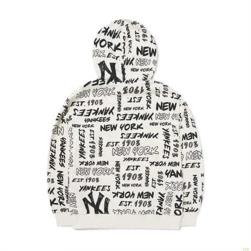 Sweat a Capuche MLB Grafittallover Overfit New York Yankees Vetement Blanche | 1692NSHKZ