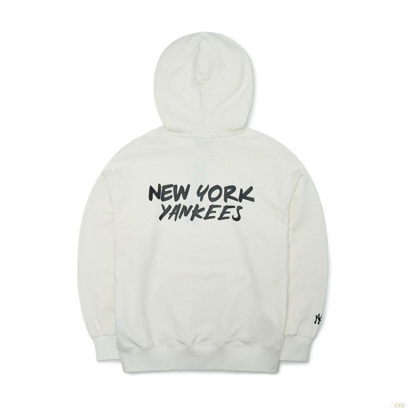 Sweat a Capuche MLB Grafittbacwording Mega Overfit New York Yankees Vetement Blanche | 2906QSTYN