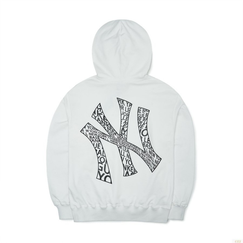 Sweat a Capuche MLB Illusion Mega Overfit New York Yankees Vetement Blanche | 2158GPNOM