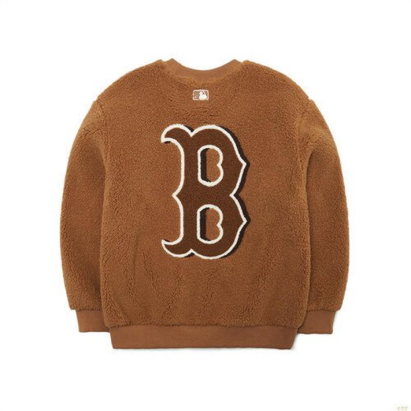 Sweats MLB Basic Big Logo Fleece Boston Redsox Enfant Marron | 8601VOHLP