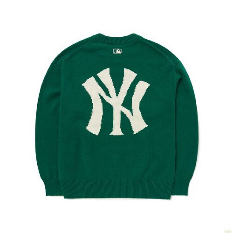 Sweats MLB Basic Big Logo Overfit Pull New York Yankees Vetement Vert | 2319EOZJS