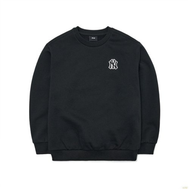 Sweats MLB Basic Logo Wappen New York Yankees Enfant Noir | 6487EXTVZ