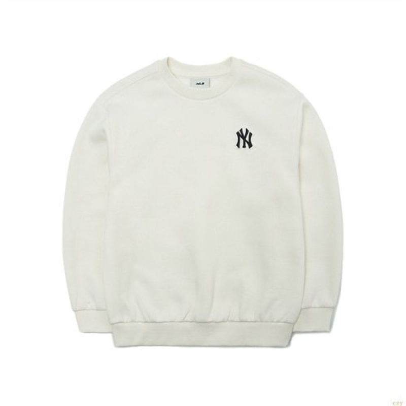 Sweats MLB Basic Logo Wappen New York Yankees Enfant Blanche | 5234JLGFU